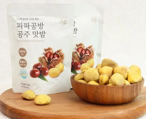 추천아이템 TOP8 농가애 국산밤으로 만든 공주맛밤 50g  30봉 리뷰정리